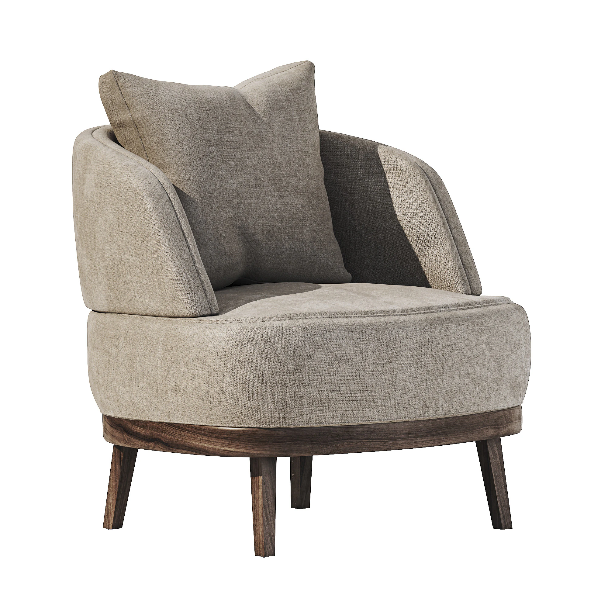 扶手椅06 3D 模型 .c4d .max .obj .3ds .fbx .stl .blend 