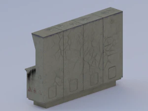 main power plant control panel 3D Model