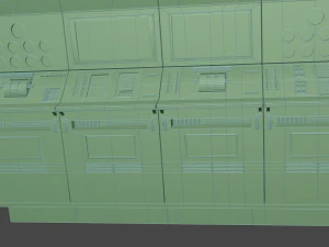 main power plant control panel 3D Model