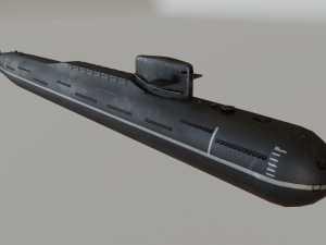 russian nuclear submarine project 667 Model 3D