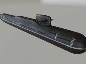russian nuclear submarine project 667 3D Model