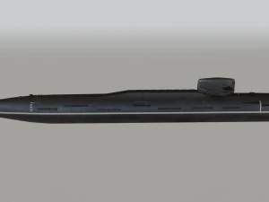 russian nuclear submarine project 667 3D Model
