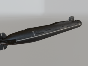 russian nuclear submarine project 667 Model 3D