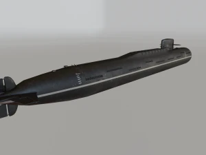 russian nuclear submarine project 667 3D Model