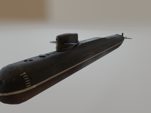 russian nuclear submarine project 667 Model 3D