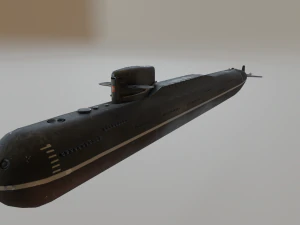 russian nuclear submarine project 667 3D Model