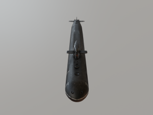 russian nuclear submarine project 667 Model 3D