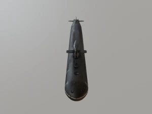 russian nuclear submarine project 667 3D Model