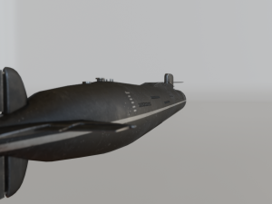 russian nuclear submarine project 667 Model 3D