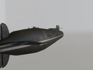 russian nuclear submarine project 667 3D Model