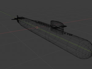 russian nuclear submarine project 667 Model 3D