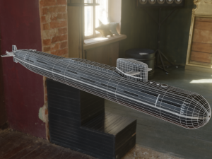 russian nuclear submarine project 667 Model 3D