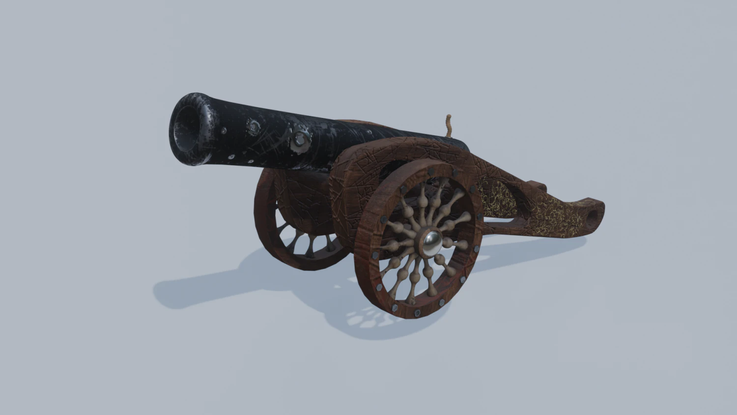 cannon 3D Model .c4d .max .obj .3ds .fbx .stl .blend 