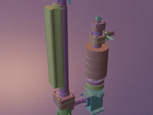 russian submarine nuclear reactor drive 3D Model