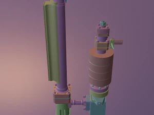russian submarine nuclear reactor drive 3D Model