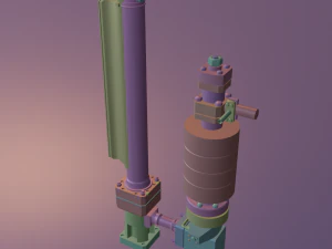 russian submarine nuclear reactor drive 3D Model