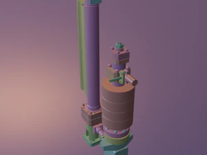 russian submarine nuclear reactor drive 3D Model