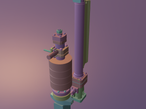 russian submarine nuclear reactor drive Modello 3D