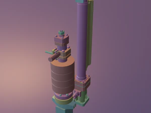 russian submarine nuclear reactor drive 3D Model