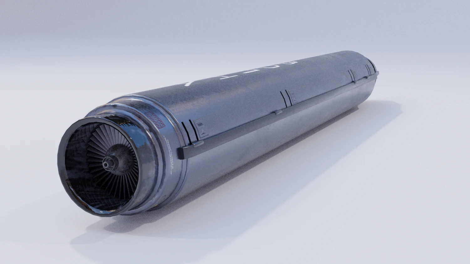russian nuclear rocket 3D Model .c4d .max .obj .3ds .fbx .stl .blend 