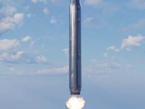 russian nuclear rocket 3D Model