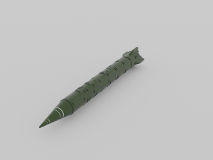 ussr nuclear rocket Modelo 3D