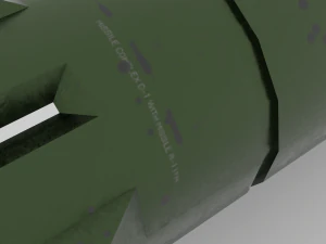 ussr nuclear rocket 3D Model