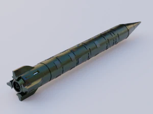 ussr nuclear rocket 3D Model