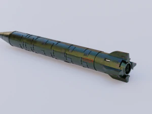 ussr nuclear rocket 3D Model
