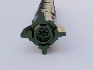 ussr nuclear rocket 3D Model