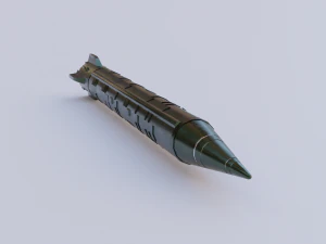 ussr nuclear rocket 3D Model