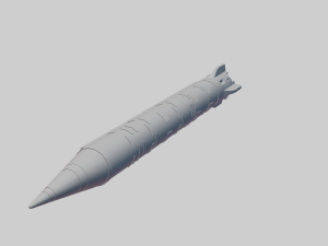 ussr nuclear rocket Model 3D