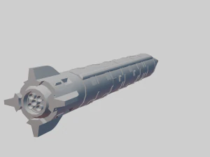 ussr nuclear rocket 3D Model