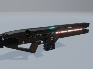 railgun 3D 模型