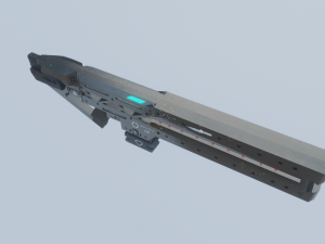railgun 3D मॉडल