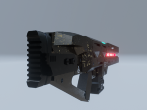 railgun 3D मॉडल