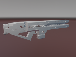 railgun 3D मॉडल