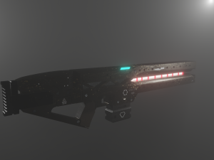 railgun 3D मॉडल
