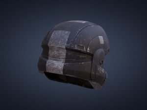 printable halo odst helmet 3d print model Model Cetak 3D