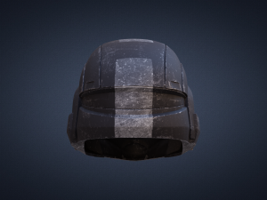 printable halo odst helmet 3d print model Model Cetak 3D