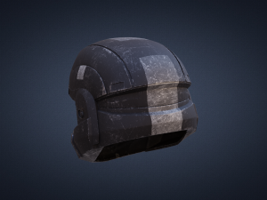 printable halo odst helmet 3d print model Model Cetak 3D