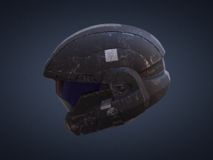printable halo odst helmet 3d print model Model Cetak 3D