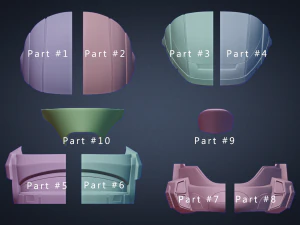 printable halo odst helmet 3d print model 3D Print Model