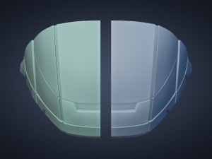printable halo odst helmet 3d print model Model Cetak 3D