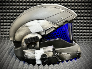 printable halo odst helmet 3d print model Model Cetak 3D