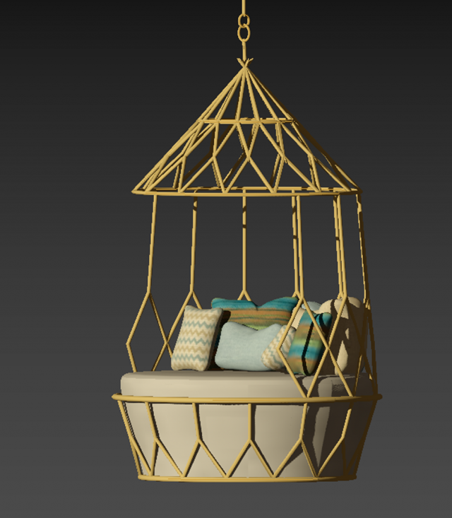 lounge chair at home Model 3D .c4d .max .obj .3ds .fbx .stl .blend 