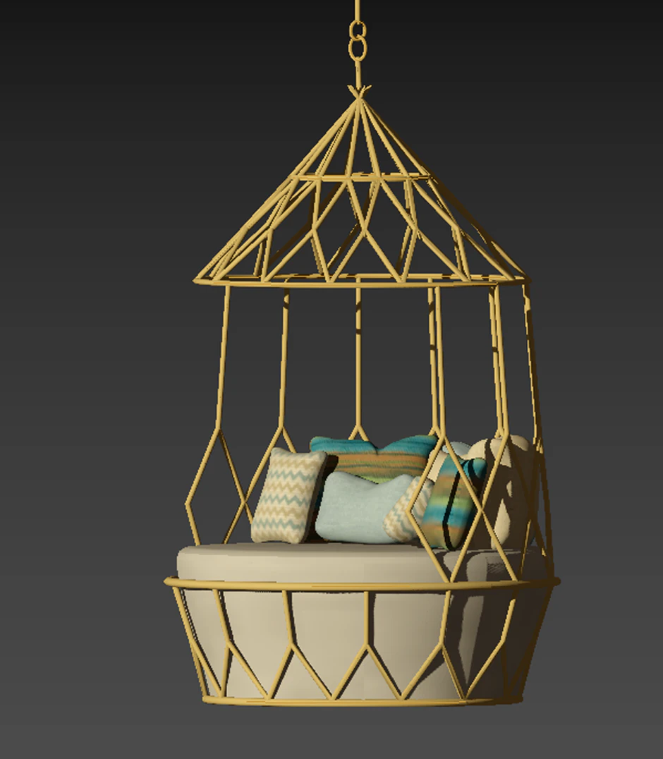 lounge chair at home 3D Model .c4d .max .obj .3ds .fbx .stl .blend 