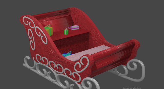 toboggan 3D Model .c4d .max .obj .3ds .fbx .stl .blend 