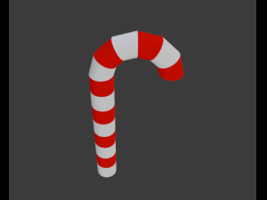 christmas sugar stick 3D Model