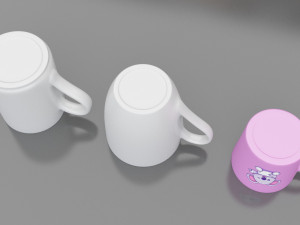 mugs a 3 types Modelo 3D